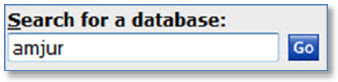 Westlaw: The "Search for a Database" shortcut on the Home Page